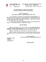 Quyết định của tổng giám đốc