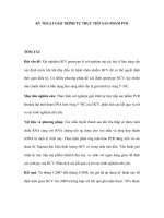 Kỹ thuật giải trình tự trực tiếp sản phẩm pcr