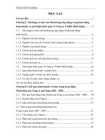 Giải pháp Marketing thúc đẩy hoạt động kinh doanh của Công ty công nghệ phẩm Minh Quân