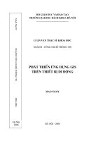 Phát triển ứng dụng GIS trên thiết bị di động