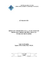 Khảo sát ảnh hưởng của aw và sự giảm ẩm trong quá trình chế biến trái cây có độ ẩm trung bình