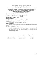 SCLRMT - LT18.docĐề thi lý thuyết kỹ thuật sửa chữa, lắp ráp máy tính 18