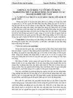 Thực trạng vận dụng Marketing-Mix vào hoạt động XK cá tra, Basa của các Doanh nghiệp VN sang thị trường Mỹ