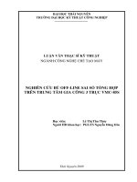 Nghiên cứu bù off-line sai số tổng hợp trên trung tâm gia công 3 trục vmc-85s