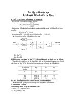 Bài tập điều khiển tự động