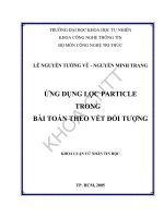 ứng dụng lọc particle trong bài toán theo vết đối tượng