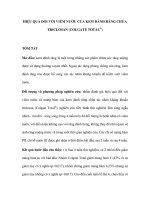 Hiệu quả đối với viêm nướu của kem đánh răng chứa triclosan (colgate total)