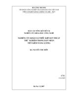 Nghiên cứu khảo sát điều kiện kỹ thuật thử nghiệm trong dán nhãn tiết kiệm năng lượng