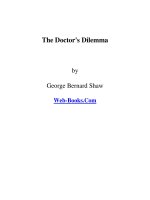 The Doctor's Dilemma