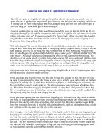 Làm thế nào quản lý xí nghiệp có hiệu quả?