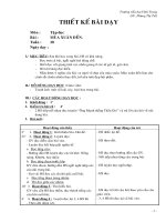 Giáo án Tập đọc - Lớp 2 - Mùa xuân đến