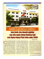 Nhìn lại hoạt động bảo lãnh cho doanh nghiệp vay vốn ngân hàng thương mại của Ngân hàng Phát triển năm 2009