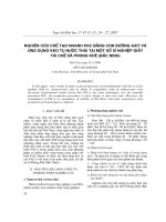 Nghiên cứu chế tạo nhanh PAC bằng con đường axit