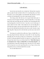 Hoàn thiện công tác tư vấn lập dự án tại Công ty cổ phần Đầu tư và Xây dựng Sông Đà