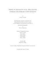 Theory of stochastic local area channel modeling for wireless communications
