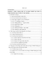 Đầu tư phát triển tại công ty TNHH Thương mại và Đầu tư Hà Thành, thực trạng và giải pháp .doc