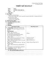 Giáo án Toán học - Lớp 2 - Luyện tập chung - Tuần 25