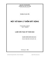 Một số định lý điểm bất động