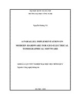 A parallel implementation on modern hardware for geo-electrical tomographical software
