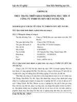 Marketing mục tiêu ở công ty tnhh nn mtv dệt 19-5 hà nội