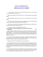 Quản trị nhân sự trong doanh nghiệp