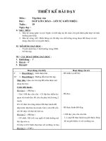 Giáo án Tập làm văn - Lớp 2 - Đáp lời chào - Lời tự giới thiệu.doc