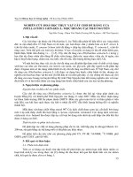 Xác lập chế độ công nghệ sấy thăng hoa cho thủy sản nhóm giáp xác đại diện là tôm sú