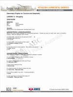 English for Tourism and Hospitality 12