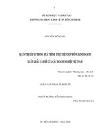 Quản trị rủi ro trong quá trình thực hiện hợp đồng kinh doanh xuất khẩu cà phê