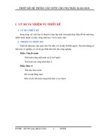 Thiết kế nhà máy cấp nước cho Thị trấn với số dân 50.000 người