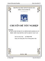 sử dụng một số hệ số tài chính trong định giá cổ phiếu trên thị trường chứng khoán Việt Nam