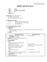 Giáo án Toán học - Lớp 2 - Luyện tập chung - Tuần 16