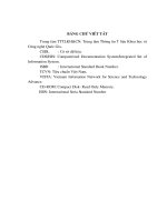 Tổ chức  khai thác và sử dụng nguồn tạp chí tại trung tâm thông tin tư liệu khoa học và công nghệ