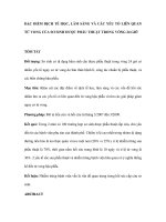 Đặc điểm dịch tễ học, lầm sàng và các yếu tố liên quan tử vong của sơ sinh được phẫu thuật trong vòng 24 giờ