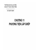 Kỹ thuật thi công - Máy xây dựng Chương 11