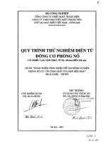 Quy trình thử nghiệm điện từ động cơ phòng nổ có chiều cao tâm trục H = 80mm đến 225m