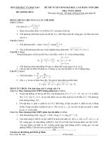 Đề thi đại học môn toán khối B năm 2006