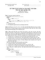 Đề thi tuyển sinh Cao học và nghiên cứu sinh môn Ngôn ngữ lập trình 2006