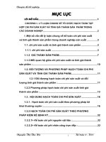 Tổ chức công tác kế toán tập hợp CPSX và tính GTSP tại Công ty CP thiết bị thuỷ lợi