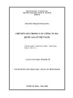 Chuyển giá trong các công ty đa quốc gia ở Việt Nam