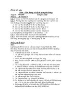 Đề thi tín dụng 