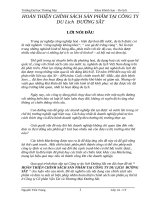 Hoàn thiện chính sách sản phẩm tại công ty du lịch đường sắt