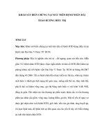 Khảo sát biến chứng tại mắt trên bệnh nhân đái tháo đường điều trị