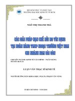 Các giải pháp hạn chế rủi ro tín dụng tại Vietcombank - Chi nhánh Nam Sài Gòn