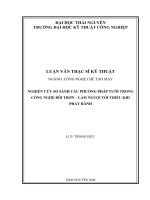 Nghiên cứu so sánh các phương pháp tưới trong công nghệ bôi trơn – làm nguội tối thiểu khi phay rãnh