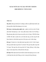 Hạ đại tràng qua ngả hậu môn điều trị Hirschsprung ở trẻ sơ sinh