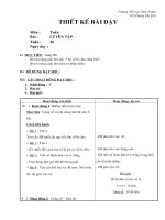 Giáo án Toán học - Lớp 2 - Luyện tập 2