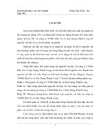 Hạch toán nguyên vật liệu với việc nâng cao hiệu quả sử dụng vốn lưu động tại công ty TNHH Đầu Tư và Xây Dựng Thành Long