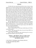 Thực trạng và giải pháp đẩy mạnh xuất khẩu nông sản Việt Nam sang thị trường các nước ASEAN của công ty xuất nhập khẩu INTIMEX