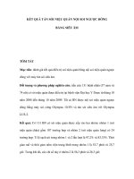 Kết quản tán sỏi niệu quản nội soi ngược dòng bằng siêu âm